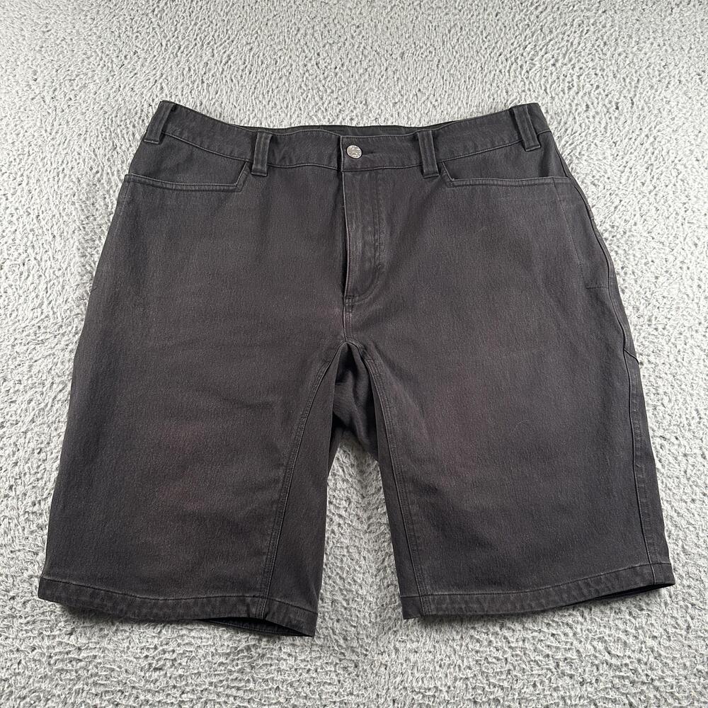 Swrve Transverse Biker Shorts Mens 36 Gray Canvas Cycling Pockets 11in Inseam